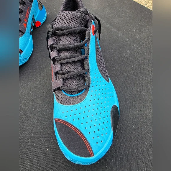 Blue and Black Adidas Don Issue 5 with Red Accents In Size 6.5 Y/Men (Like New) - Picture 14 of 16